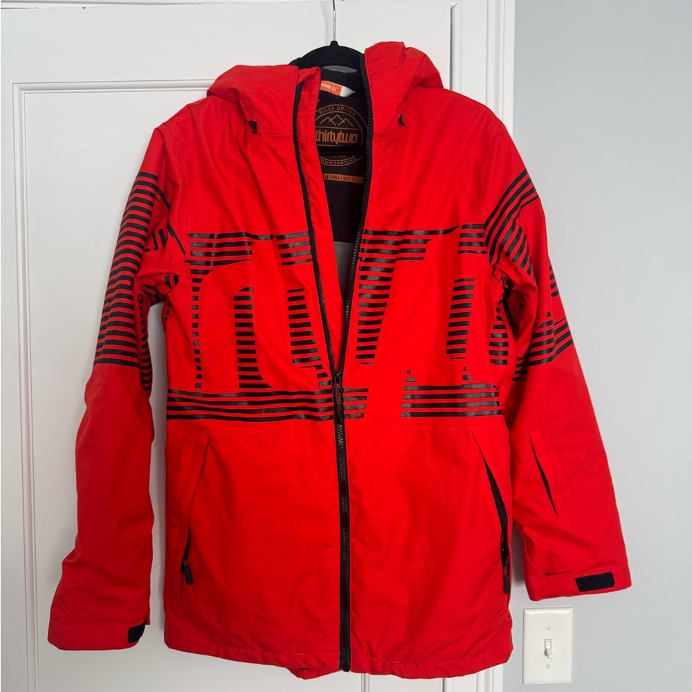 ThirtyTwo Red and Black Snow Jacket